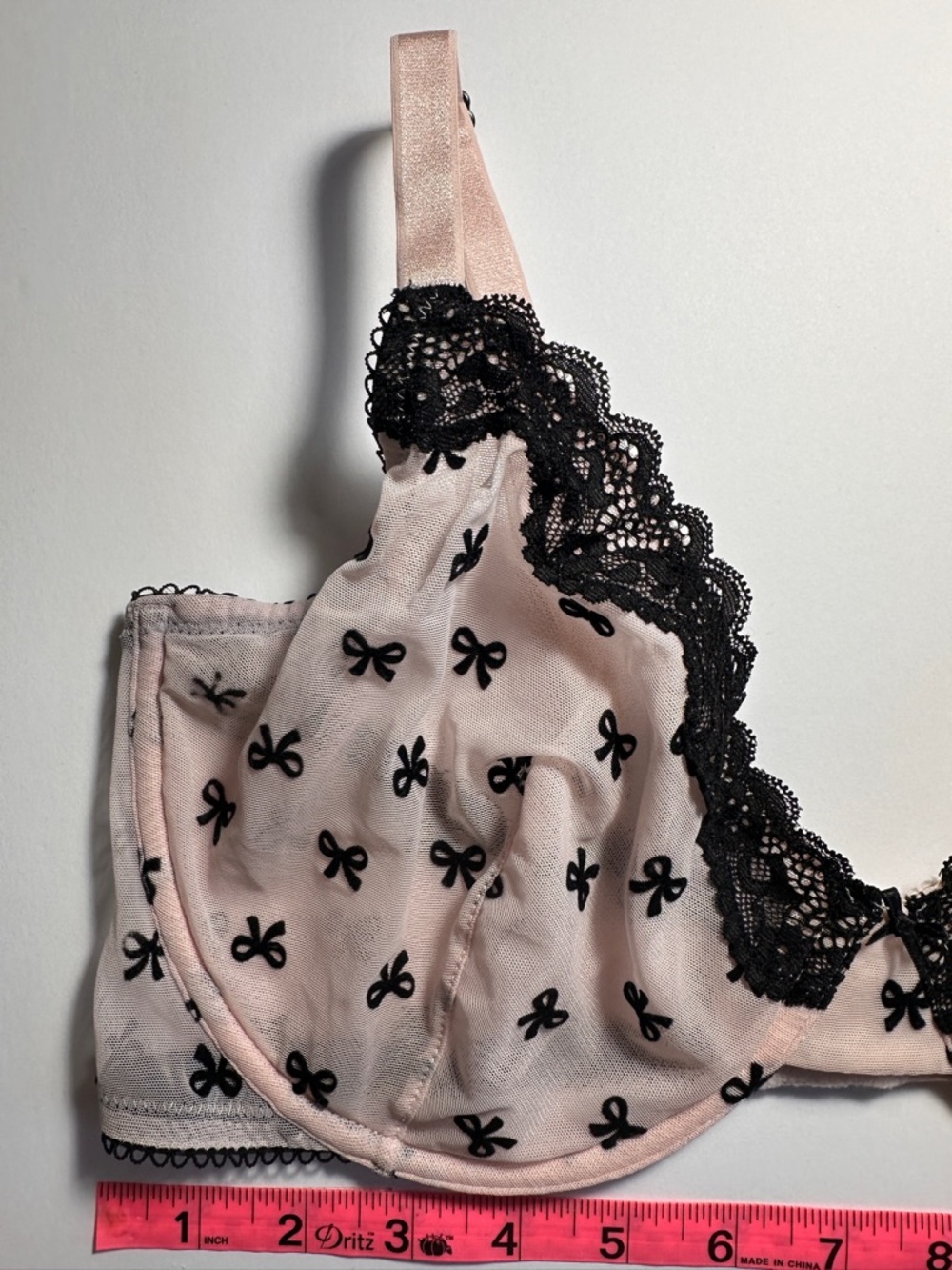 💕 VICTORIA’S SECRET Tease Unlined Demi in Purest Pink Bows 38DD 💕 - Picture 6 of 10